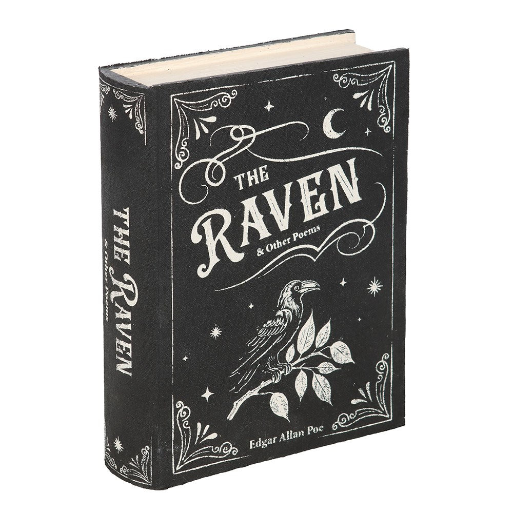 The Raven Book Shaped Wooden Storage Box
