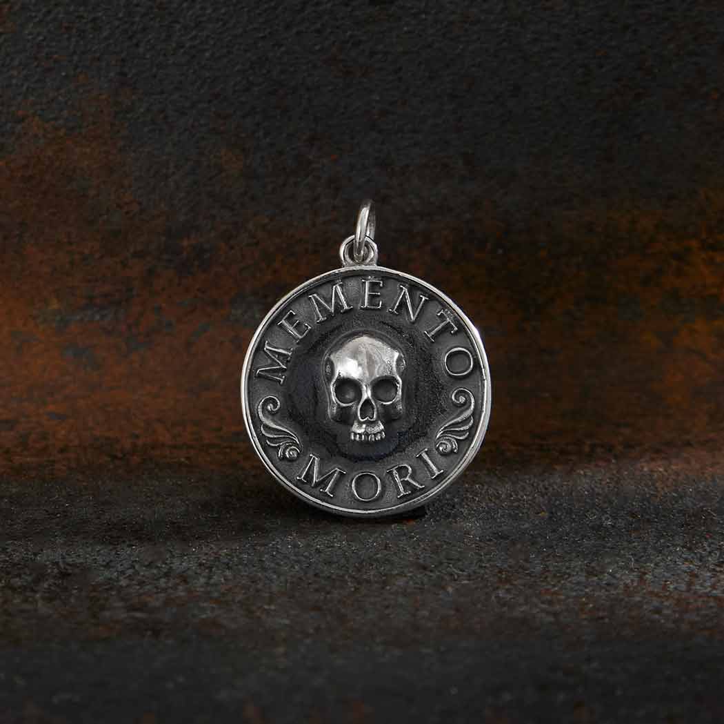 Sterling Silver Memento Mori Necklace