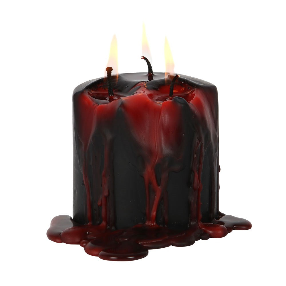 Gothic Vampire Blood Pillar Candle (Small)