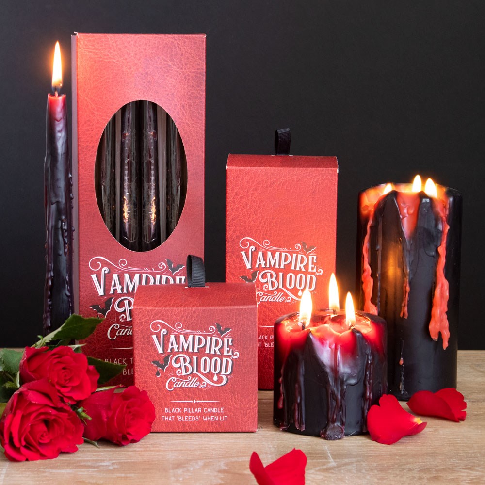 Gothic Vampire Blood Pillar Candle (Small)