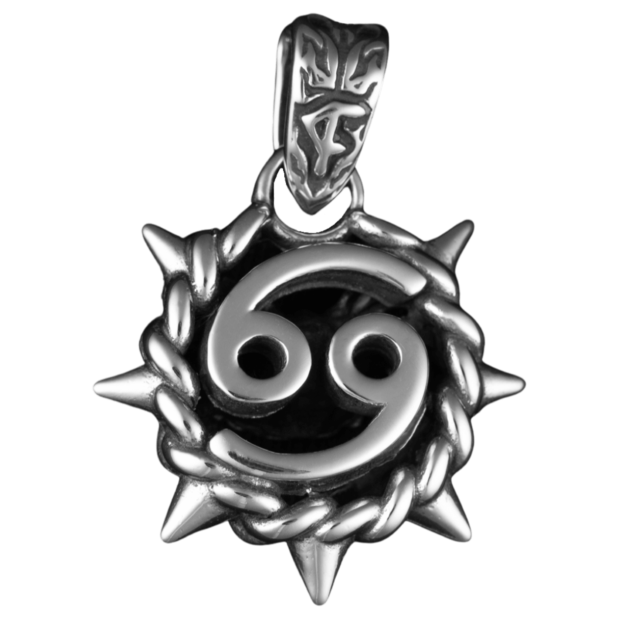 Cancer Zodiac Spike Necklace