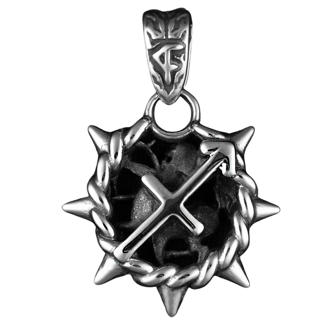 Sagittarius Zodiac Spike Necklace