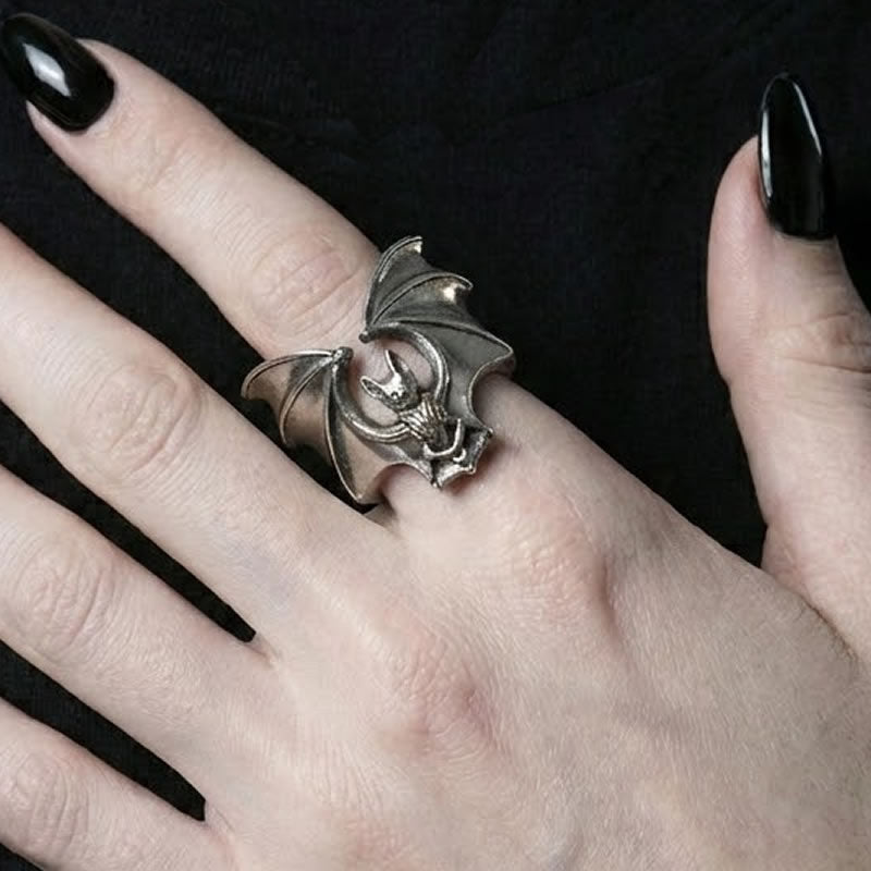 Vampire Bat Band Ring