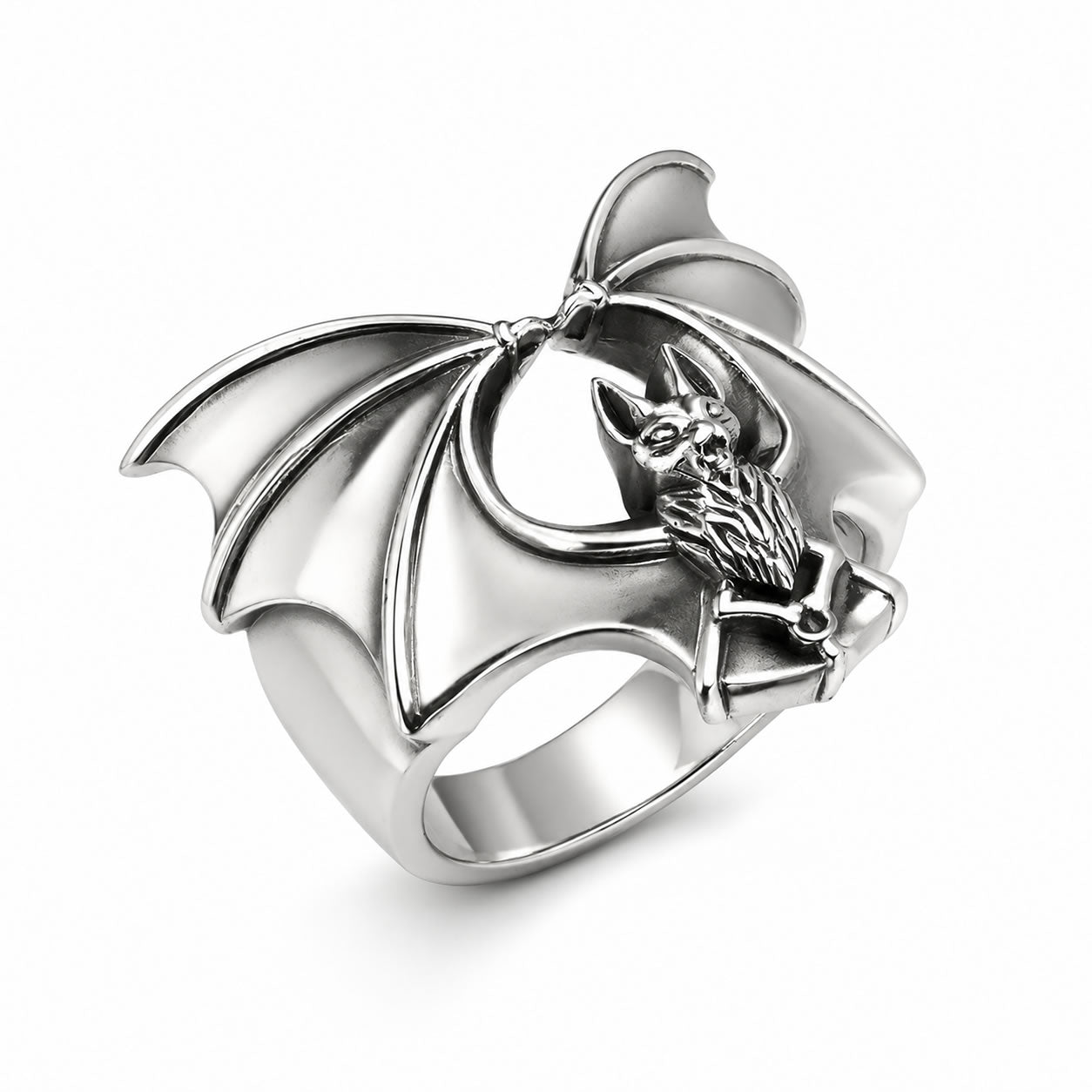 Vampire Bat Band Ring
