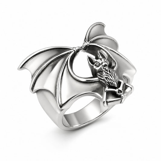 Vampire Bat Band Ring