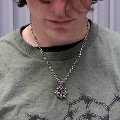 Libra Zodiac Spike Necklace