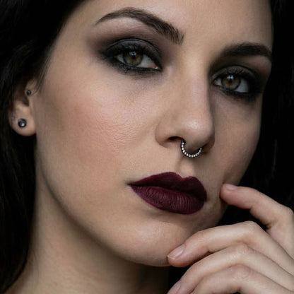 Black Crystal Septum/Cartilage Ring