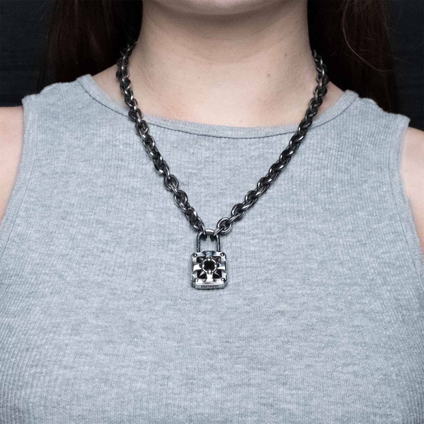 Locked Down Padlock Necklace