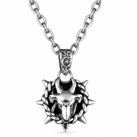 Capricorn Zodiac Spike Necklace