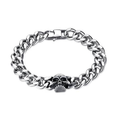 Curb with Skull Bracelet