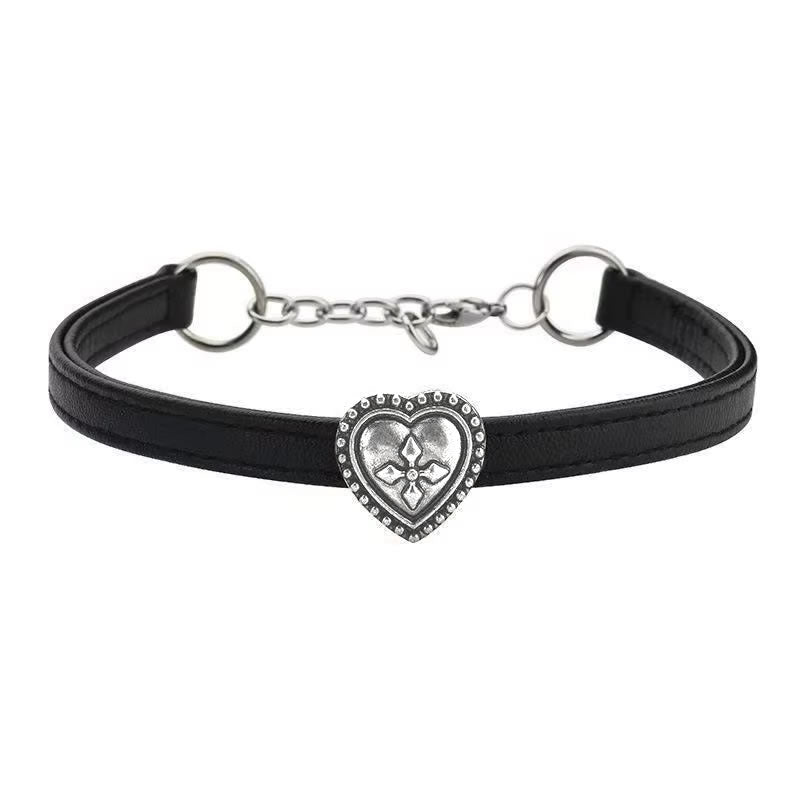 Revenant Heart Black Choker Necklace