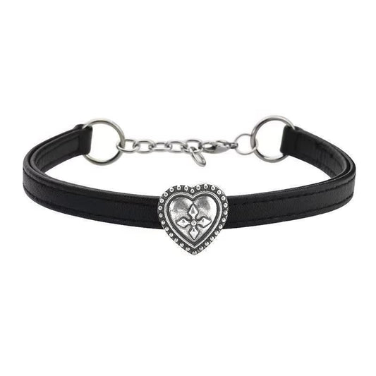 Revenant Heart Black Choker Necklace