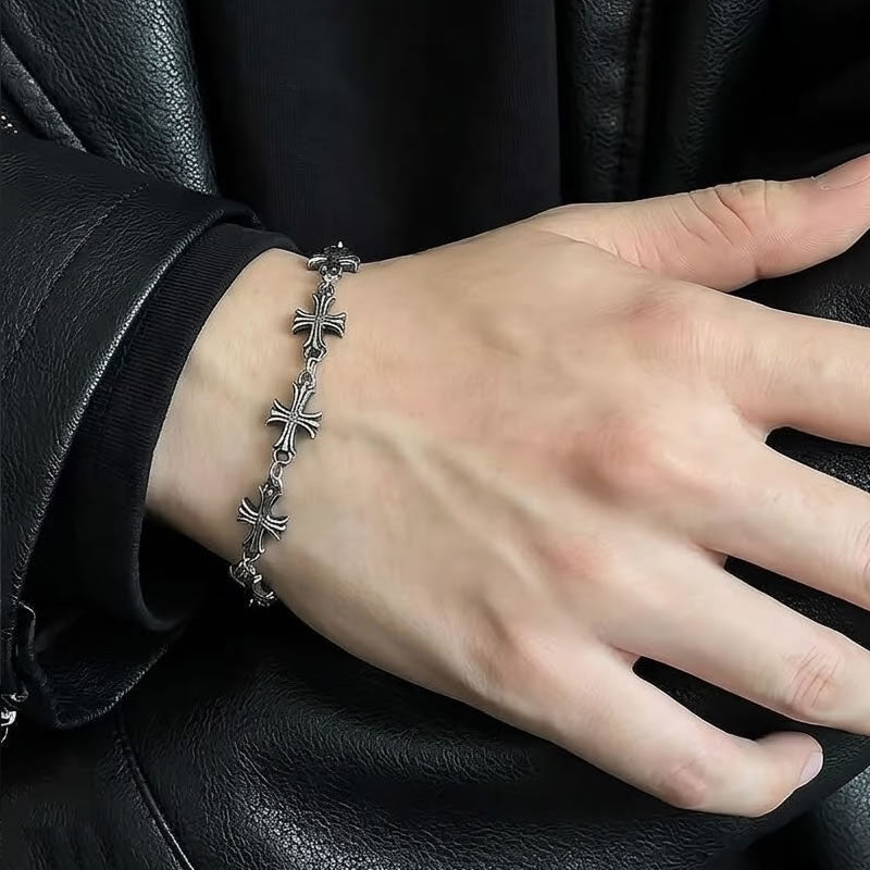 Gothic Cross Veil Bracelet