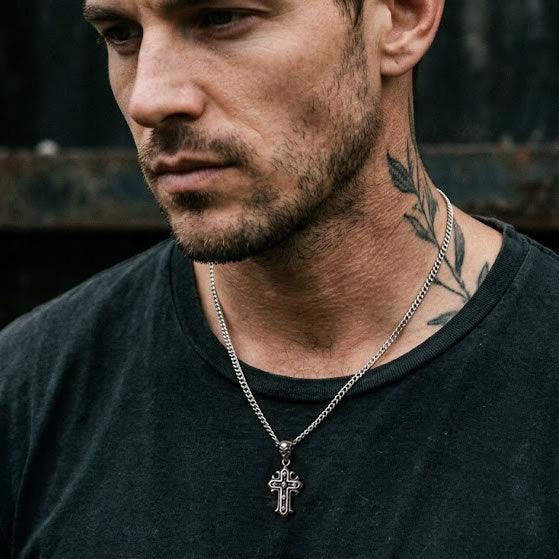 Skull Cross Necklace
