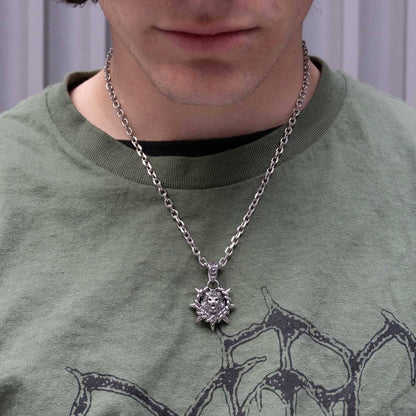 Leo Zodiac Spike Necklace