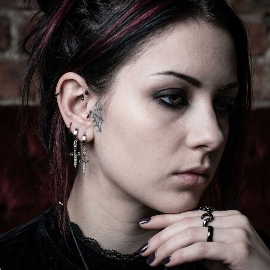 Steel Dagger Hoop Earrings
