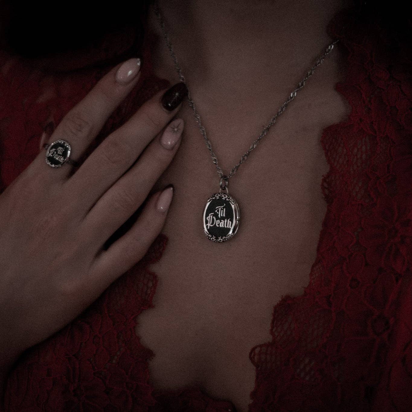 Til Death Locket Necklace