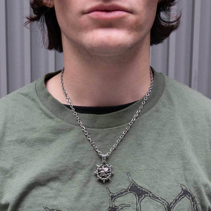 Pisces Zodiac Spike Necklace