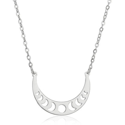 Lunar Moon Phase Crescent Necklace