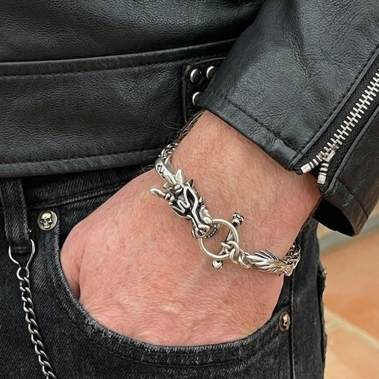 Dragon Head T-Bar Bracelet