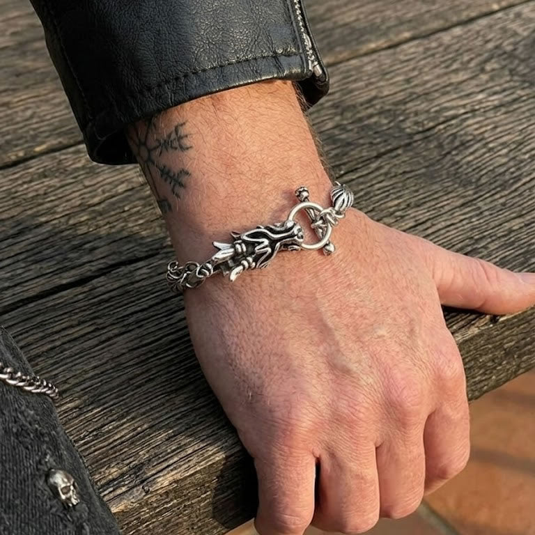 Dragon Head T-Bar Bracelet