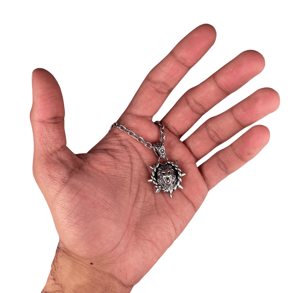 Leo Zodiac Spike Necklace