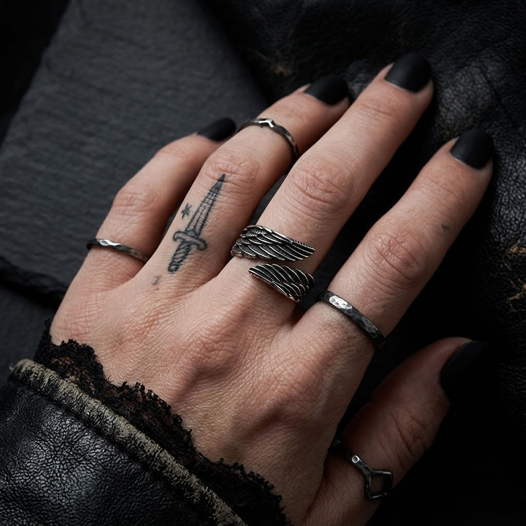 Fallen Angel Wings Ring