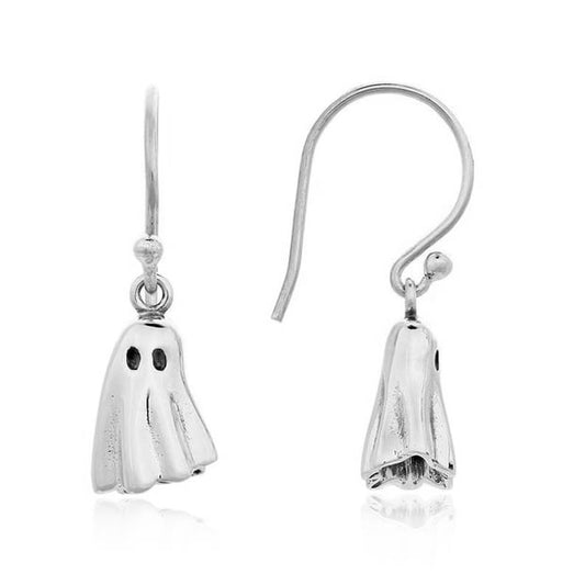 Sterling Silver Ghost Drop Earrings