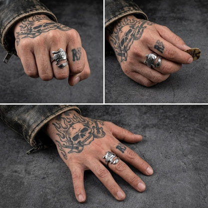 Stainless Steel Wrap Around Guitar Ring