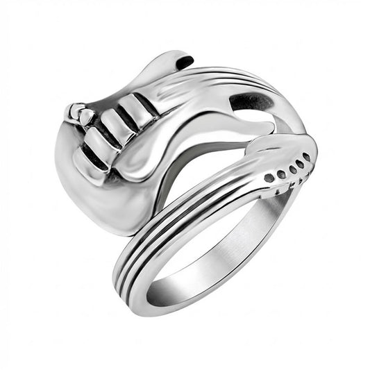 Stainless Steel Wrap Around Guitar Ring