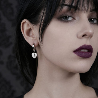 Heartbreaker Huggie Hoop Earrings