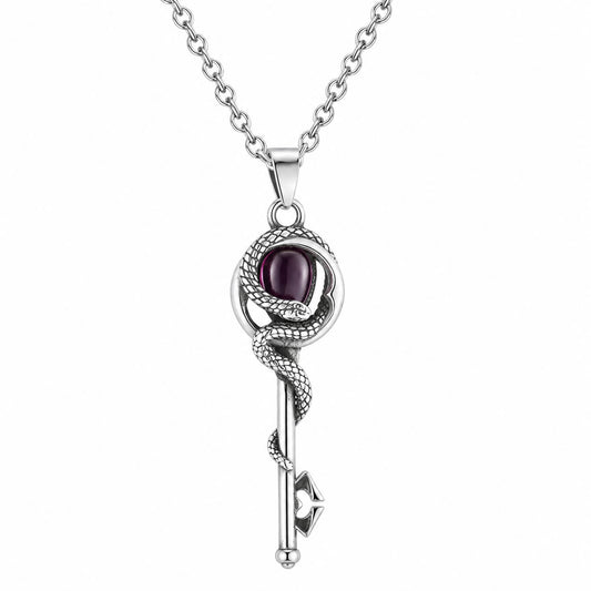 Key of Hades Snake Necklace