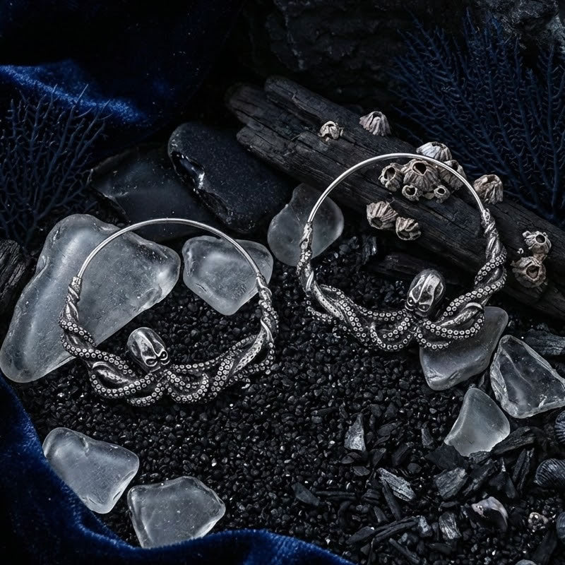 Kraken Hoop Earrings