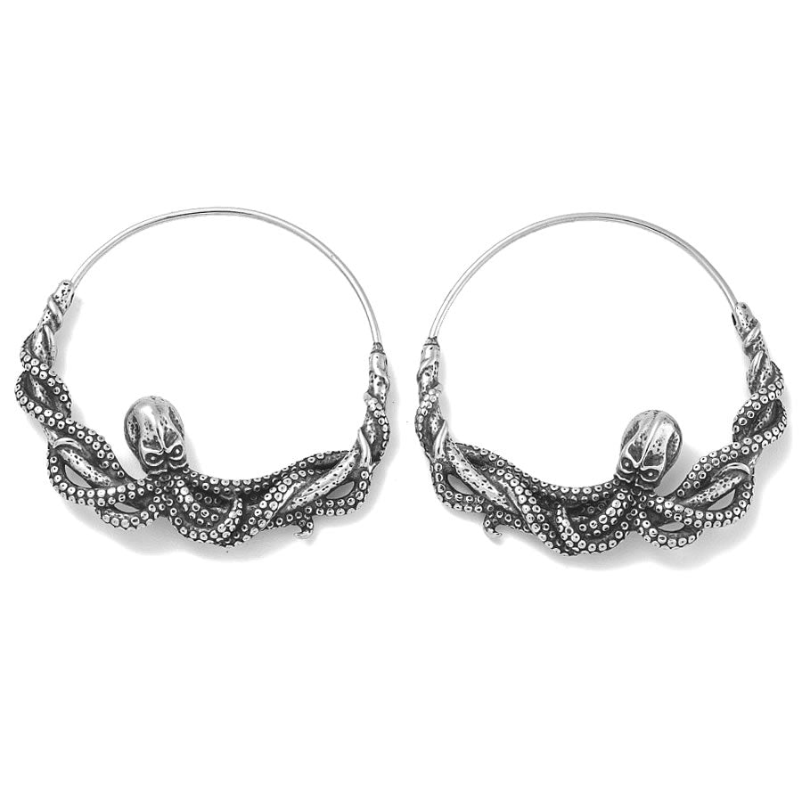 Kraken Hoop Earrings