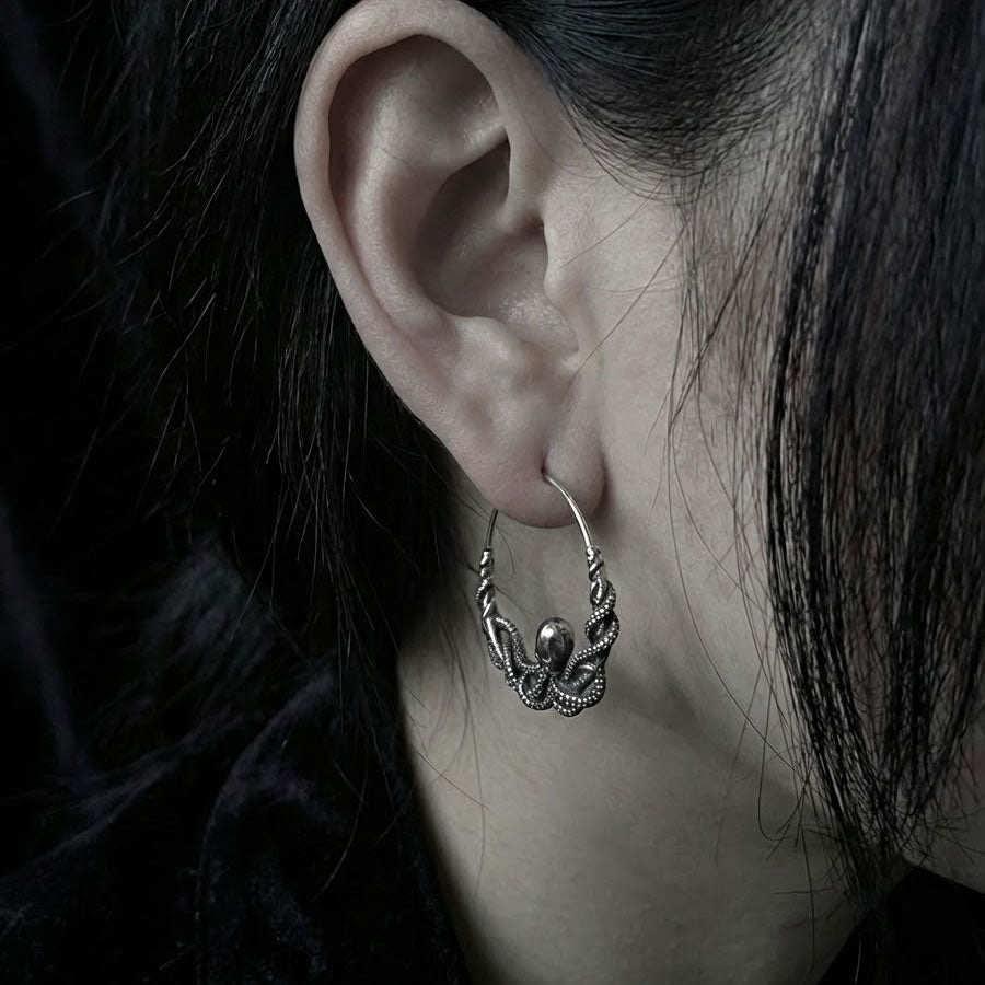 Kraken Hoop Earrings