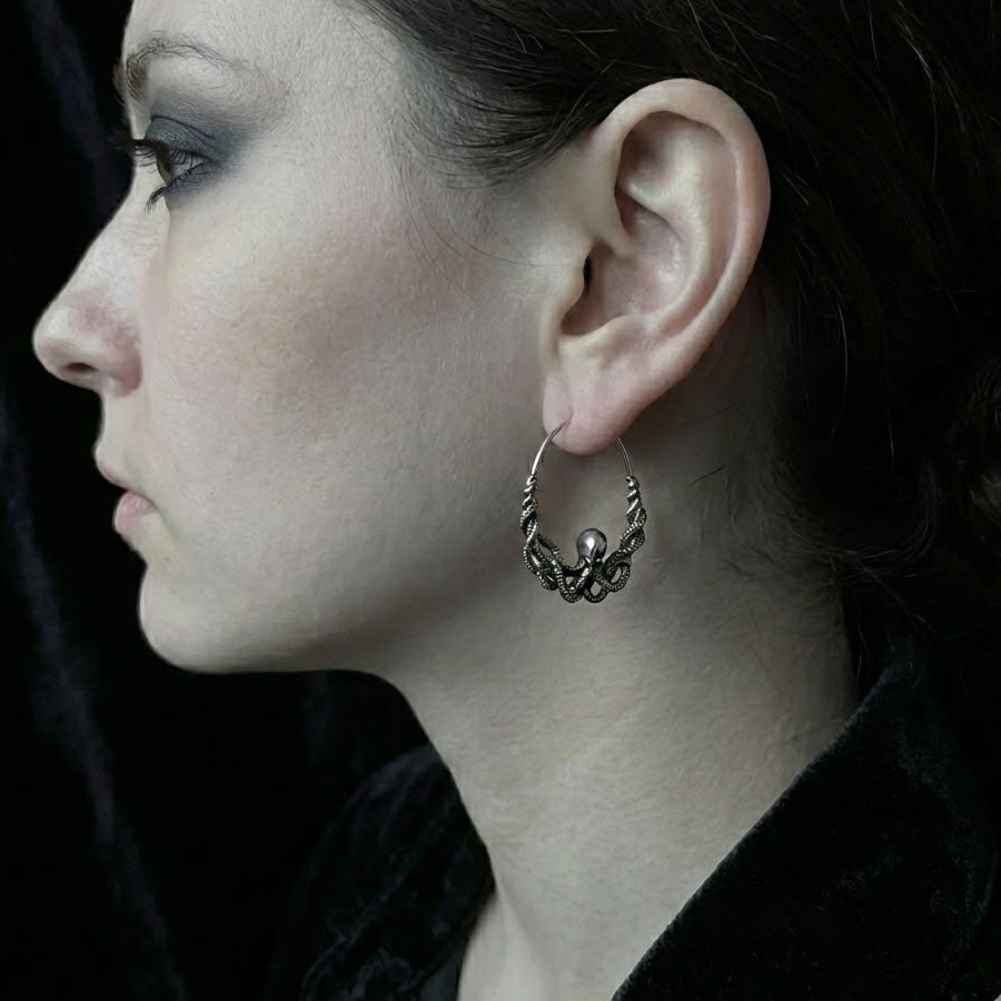Kraken Hoop Earrings