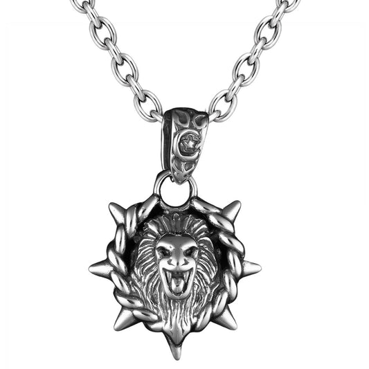 Leo Zodiac Spike Necklace