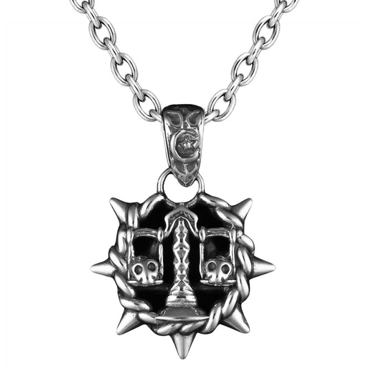Libra Zodiac Spike Necklace