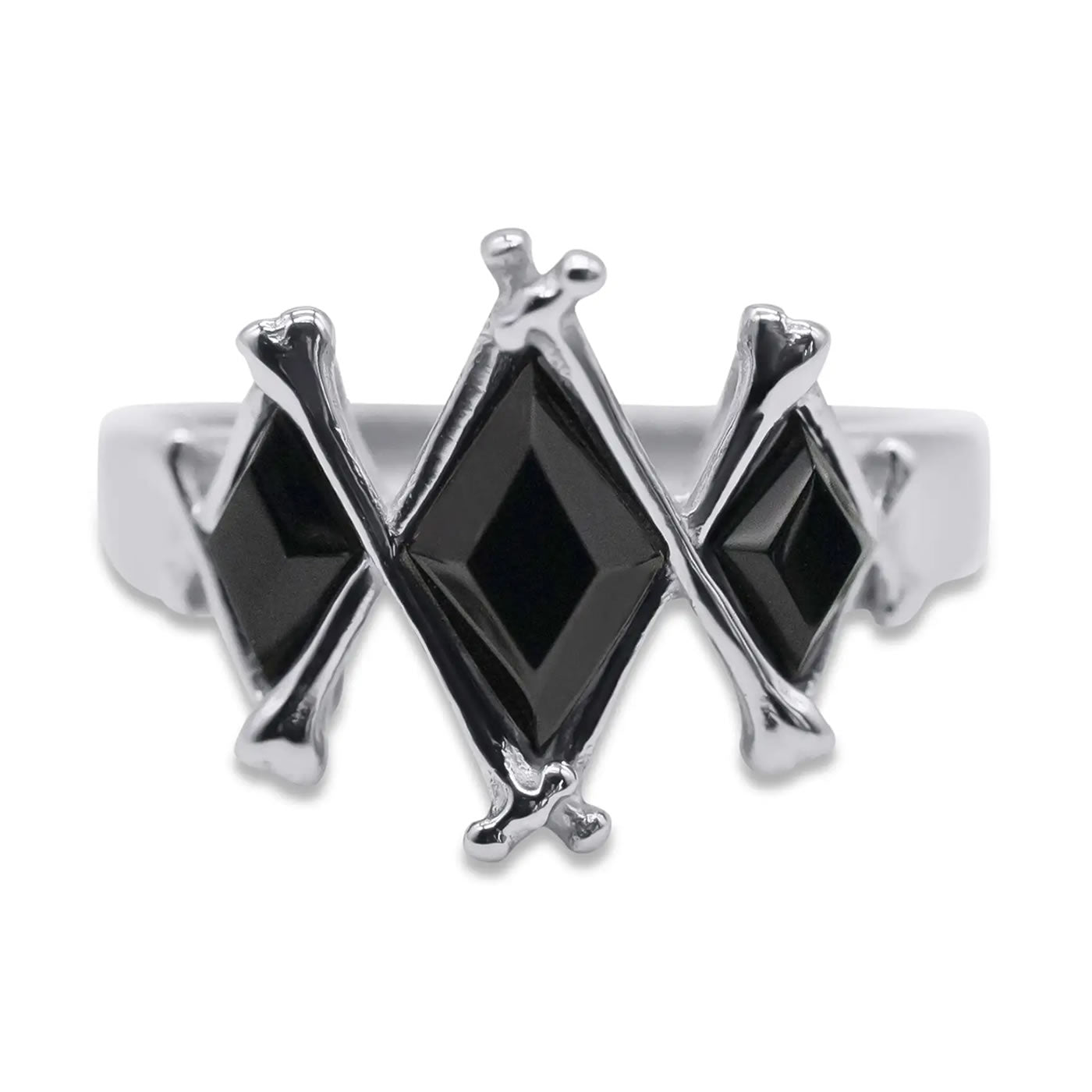 Obsidian Marrow Black Gemstone Ring