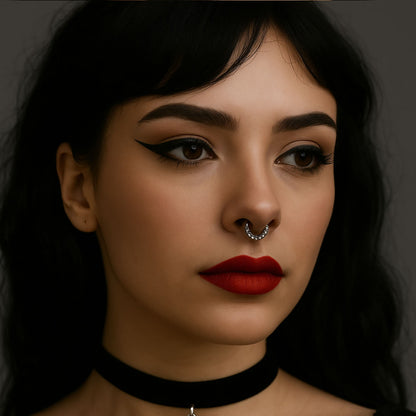 Black Crystal Septum/Cartilage Ring