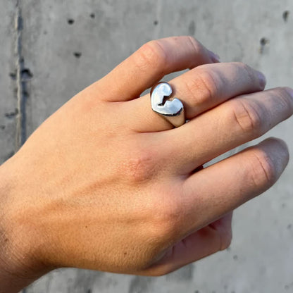 Stainless Steel Heartbreak Ring