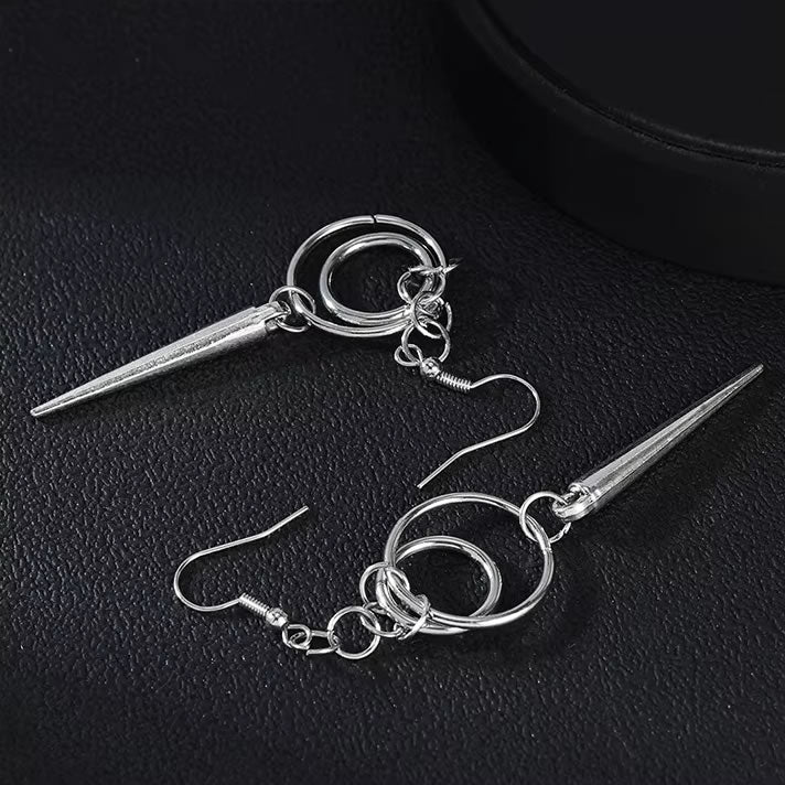 Spike & Ring Dropper Earrings