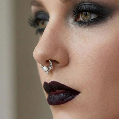 Opalite Rope Detail Septum/Cartilage Ring
