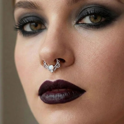 Opalite Rope Detail Septum/Cartilage Ring