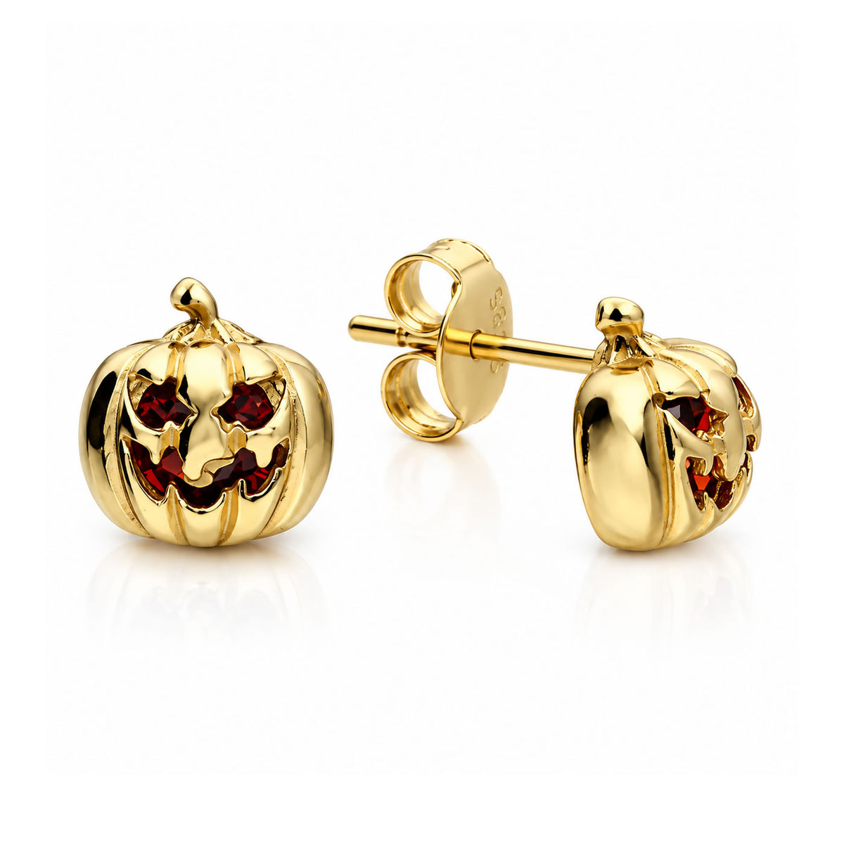 Pumpkin Stud Earrings (Gold)