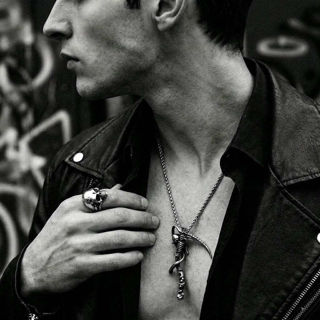 The Reapers Scythe Necklace