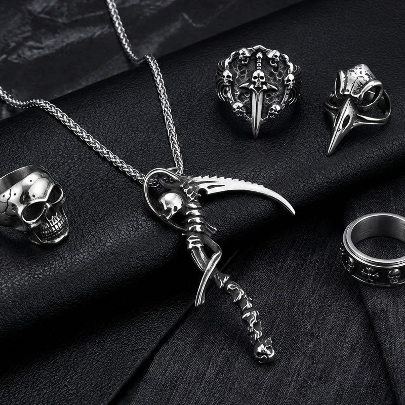 The Reapers Scythe Necklace