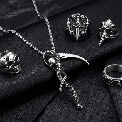 The Reapers Scythe Necklace