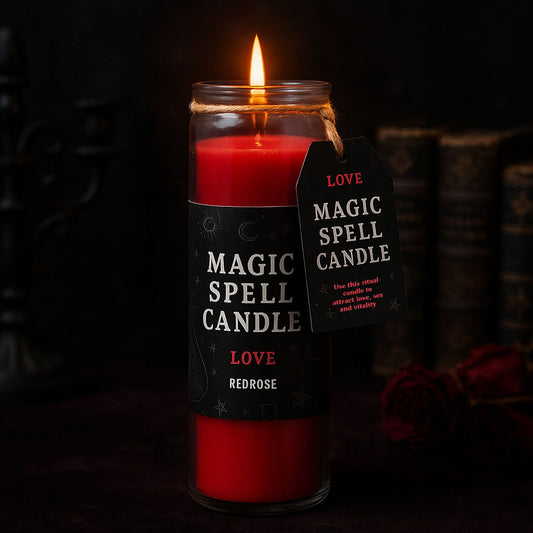 Rose Red 'Love' Spell Tube Candle