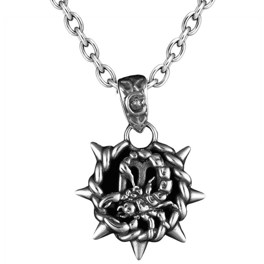 Scorpio Zodiac Spike Necklace